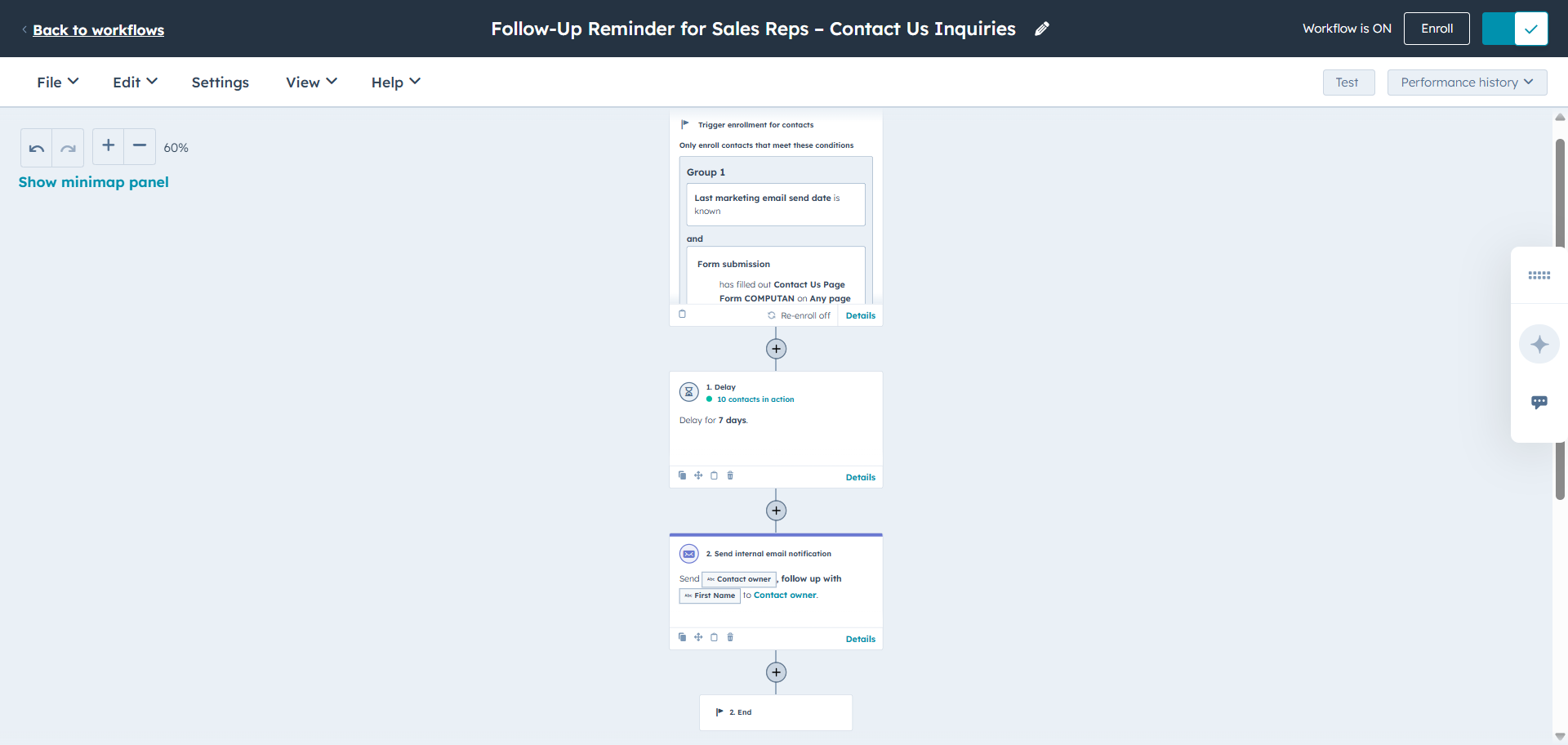 Follow-Up Reminder HubSpot Workflow