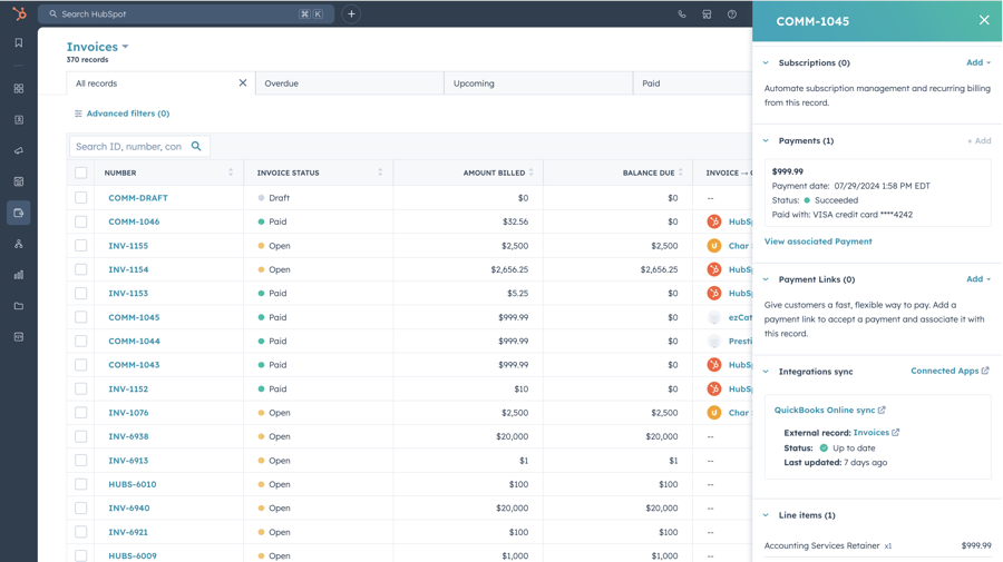 Invoice in QuickBooks Online