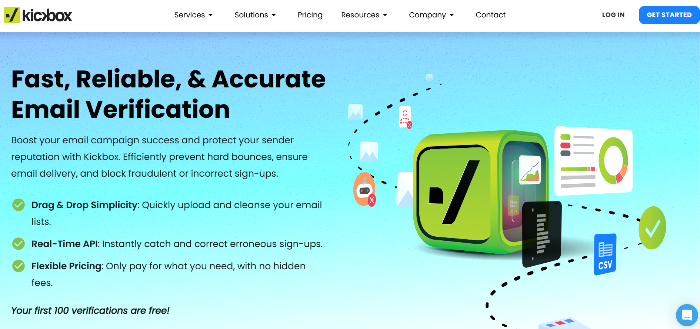 Kickbox email verification
