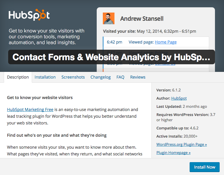 hubspot wordpress plugins