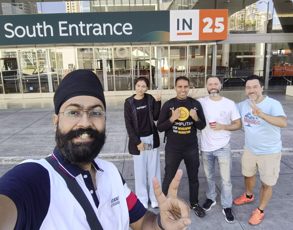 Team at south entrance