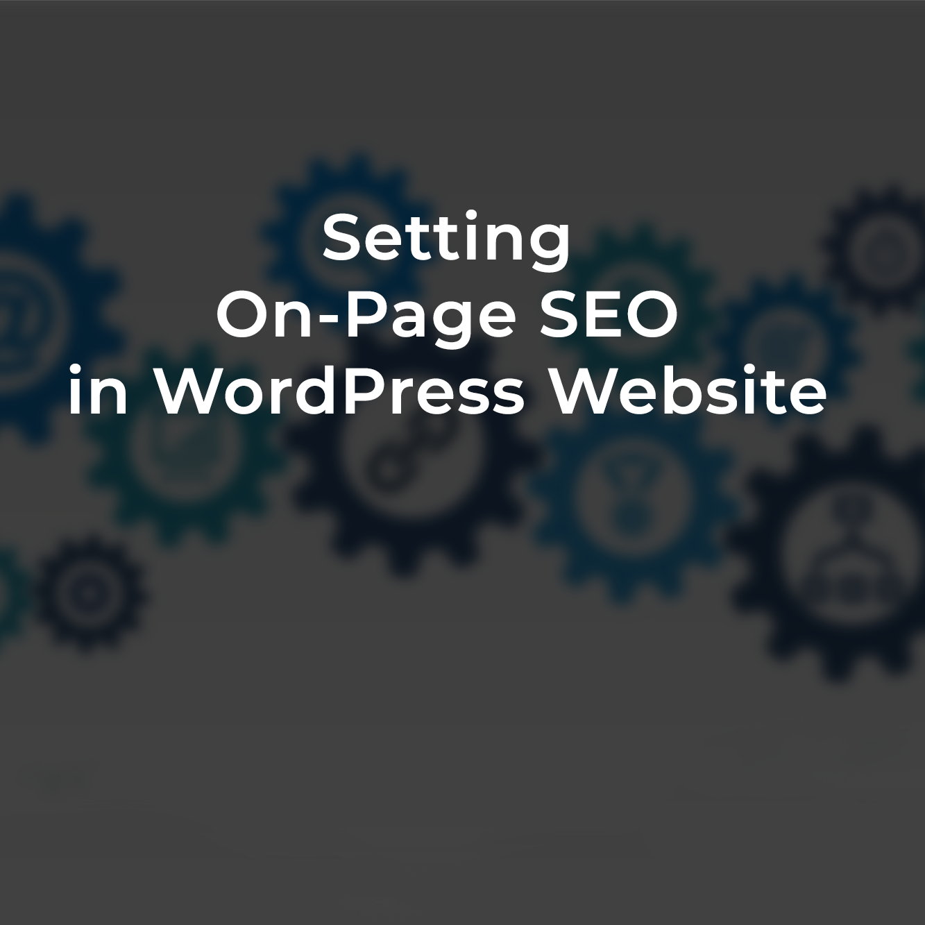 Setting on page SEO in Wordpress website