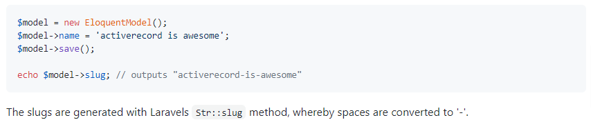 laravel eqlouent sluggable