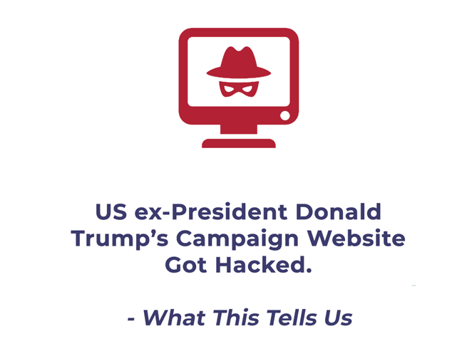 Donald Trump's campaign website got hacked